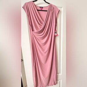 Vince Camuto Pink Midi Dress